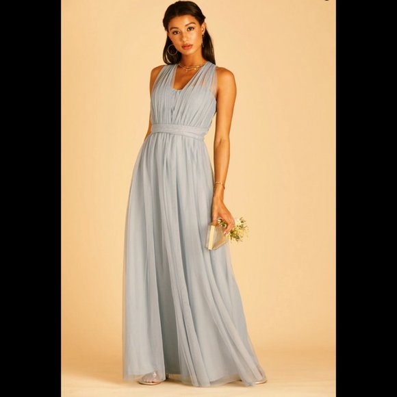 Birdy Grey Convertible Tulle Maxi Dress w/Pleated Bodice - LOTS of Ways to Style - Picture 5 of 5
